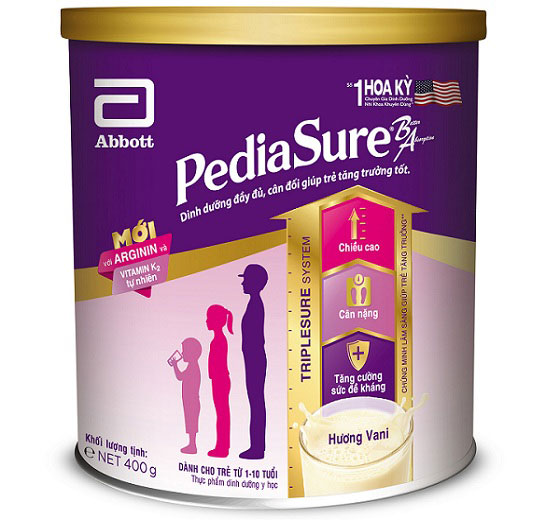 Sữa bột Pediasure BA cho trẻ biếng ăn. hộp 400g