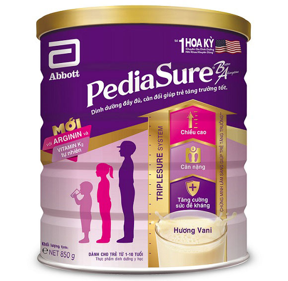Sữa Pediasure BA dành cho trẻ biếng ăn, hộp 850g