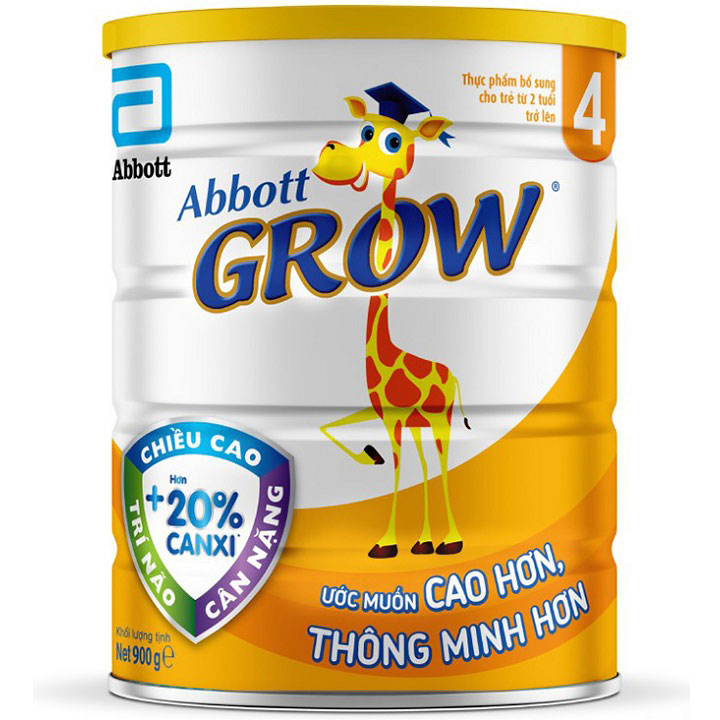Sữa Abbott Grow 4 lon 900g cho trẻ trên 2 tuổi