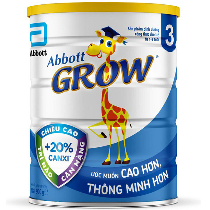 Sữa Abbott Grow số 3 lon 900g cho trẻ 1-2 tuổi
