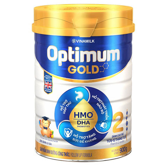 sữa optimum gold hmo số 2, hộp 900g, trẻ từ 6-12 tháng
