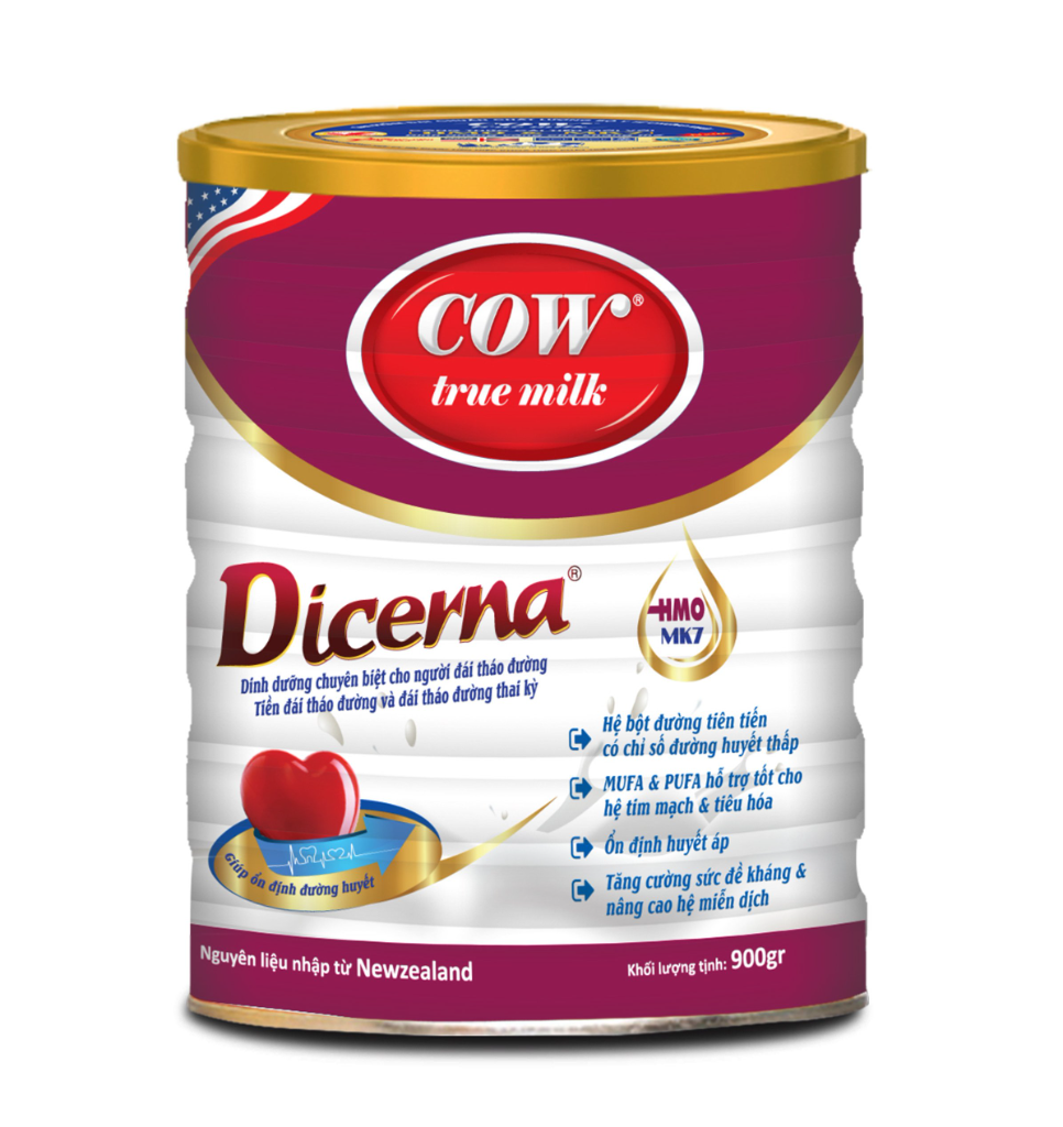 Cow true milk - DICERNA (Đái tháo đường) 400G
