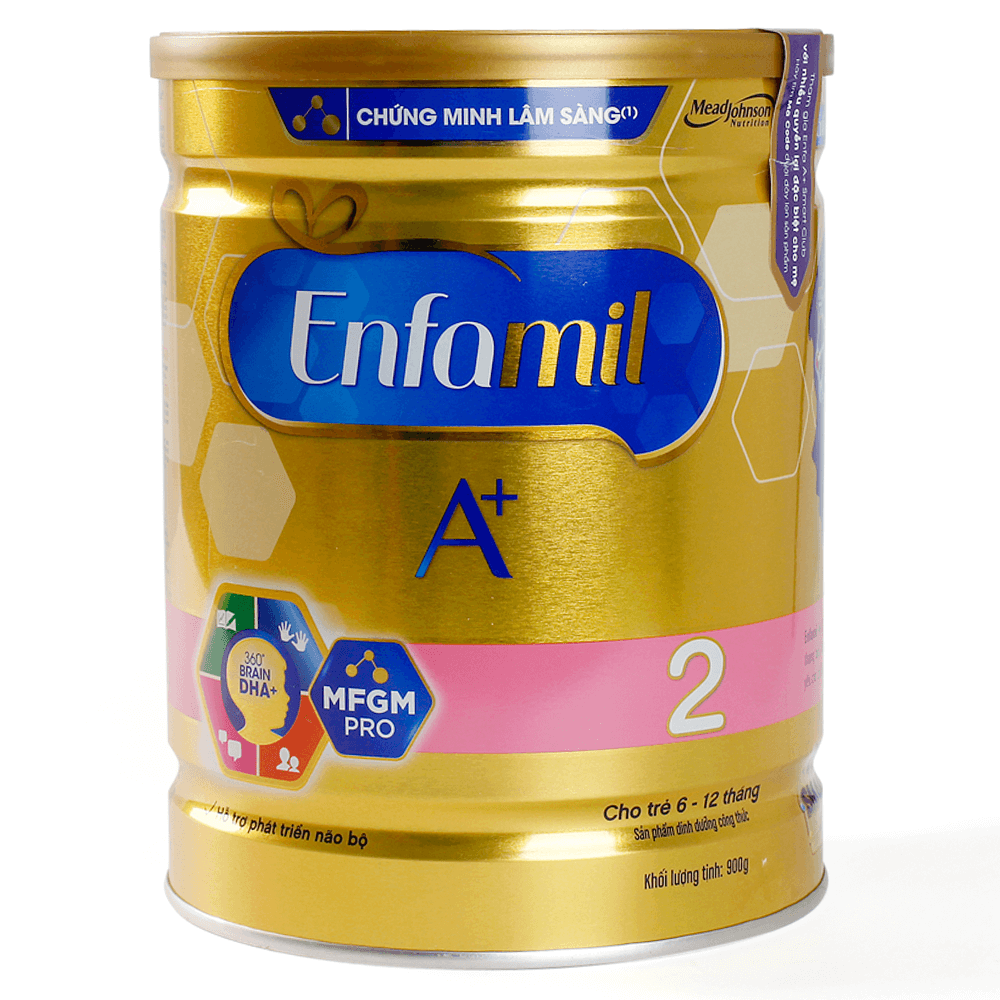 Sữa Enfamil A + 2 900g 360° Brain DHA+ với MFGM PRO cho trẻ từ 6 - 12 tháng tuổi1